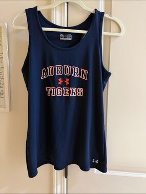 Under Armour Navy and Orange Auburn Tigers Tank